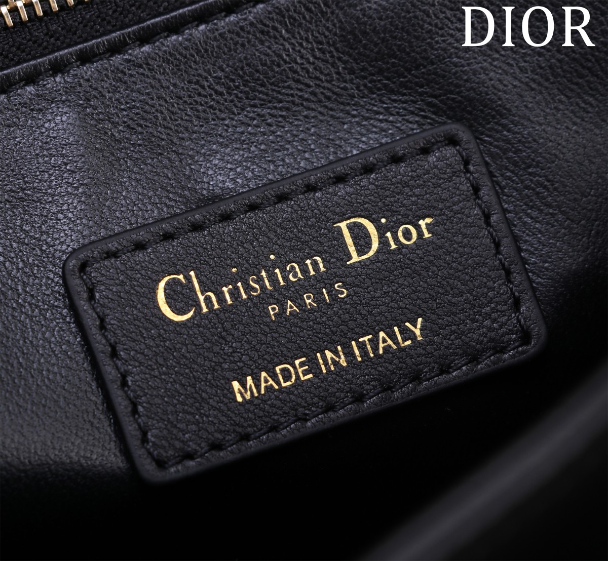 My Dior Top Handle Bag Black Cannage Lambskin